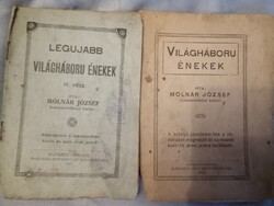 Molnár József Világháború énekek 2 darab