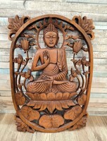 Tökéletes állapotú Buddha fali dísz