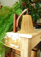 Vintage teak és szizál TEMDE falikar 50es 60as évek német /svájci mid century lámpa falilámpa