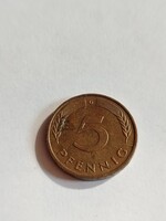 Szép  5 Pfennig 1989 g.