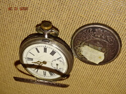 ANTIK EZÜST DUPLAFEDELES FÉRFI ZSEBÓRA