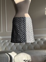 Next 42-es op-art ezüst flitteres alkalmi szoknya