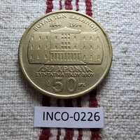 Görögország 50 Drachma 1994 EF "150 éves a görög alkotmányos élet" - Joannis Makrigjannis emlékérme