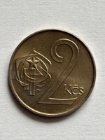 Csehszlovákia, csehszlovák 2 korona, 1990