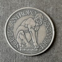 Csíkszentmihályi Róbert szobrász névjegy érme