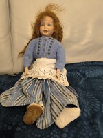 Nagy méretű porcelán fejű és testű baba  54 cm. Simon &Halbig érdekes baba