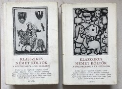Klasszikus német költők a középkortól a XX. századig - pl. Goethe, Schiller, Hölderlin, Heine