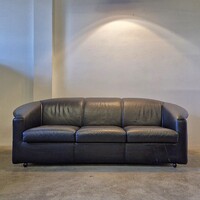 Vintage posztmodern bőr kanapé Wittmann, Paolo Piva