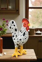 Vintage nagy papírmasé kakas 1970