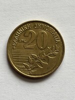 Görögország , görög 20 drachma érme, 1990