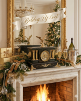 Antik Seth Thomas fa tokos kandallóóra (Adamantine finish)