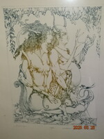 KOLOZSVÁRI GRANDPIERRE MIKLÓS ( 1950 - ) : DRÁGASÁGOM SZÍNES RÉZKARC 79/100