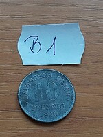 NÉMET BIRODALOM DEUTSCHES REICH 10 PFENNIG 1920 Cink, II. Vilmos  B1