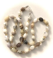 Fazettált rizsszem forma Opál nyaklánc