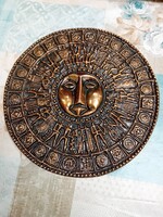 Pap Zoltán bronz falidísz