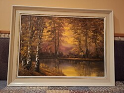 Bánkúti Gertrúd Erdőben (olaj, 50x70)