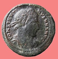 Római Bronz Constantinus Katonák lándzsával (NZ4)