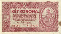 2 korona 1920 2ab sorozat csillagos bécsi kiadás 4.