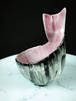 Art deco Luria Vilma kerámia váza, tálka - ritka forma