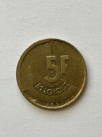 Belgium, belga 5 frank,1987