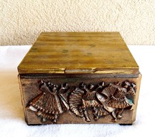 Réz és fa díszdoboz (Lignifer Isz.)