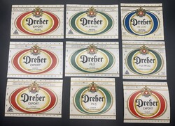 DREHER sörös címkék