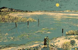 Csavlek András (1942- ) Téli Balaton, 1974  /számlát adunk hozzá/