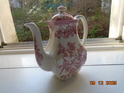 Angol pink fácán és virág mintás kavés kiöntő Enoch Wedgwood