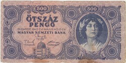Magyarország 500 pengő 1945 FA