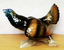 Bohemia porcelán fajdkakas szobor, 1960-s évek Csehország