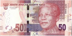 50 rand 2018 Dél Afrika UNC Nelson Mandela Emlékbankjegy ritka