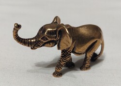 Miniatűr réz elefánt figura
