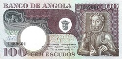 100 escudo escudos 1973 Angola 2. aUNC
