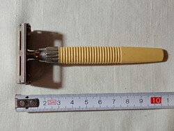Borotva kétélű cserélhető pengés Gillette Slim Twist Angol biztonsági mechanikus pillangó vintage