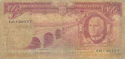 100 escudo escudos 1962 Angola
