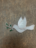 Ólomüveg galamb napfényfogó – Ablakdísz