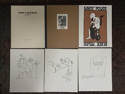 Régi TOMI UNGERER “Politrics”című művének politikai poszterei és karikatúrái 1960-1979 között 12db.