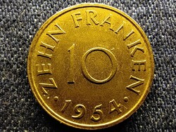 Németország Saar-vidék 10 frank 1954