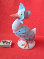 Ritka, gyűjtői! Szép festésű, régi Gránit porcelán kacsa figura