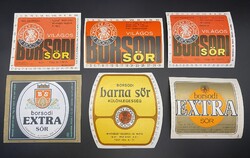 Borsodi sörös címkék