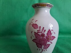 Herendi Purpur Apponyi porcelán váza