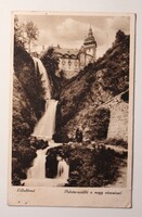 Képeslap,Lillafüred-Palotaszálló a vízeséssel Márton Jenő felvétel, Margit kiadás 1937