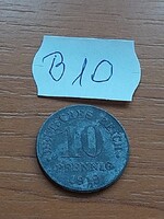 NÉMET BIRODALOM DEUTSCHES REICH 10 PFENNIG 1919 Cink, II. Vilmos  B10