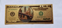 Brooklyn-híd : arany színű színes, plasztik, famtázia 100 $.