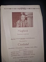 1936, meghívó a Csodaital című reklámfilm bemutatójára, Franck kávé, ritka!