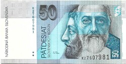 50 korun korona 2002 Szlovákia UNC
