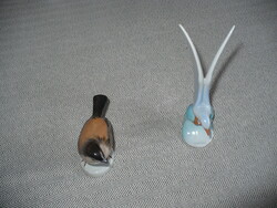 2 db Hollóházi madár figura