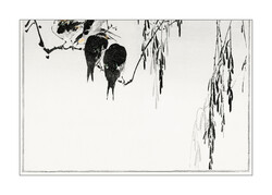 6/15 Sorozat 70*50 cm Antik madaras ázsiai nyomat, poszter, plakát, reprint ukiyo-e