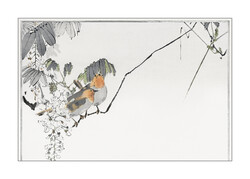 7/15 Sorozat 70*50 cm Antik madaras ázsiai nyomat reprodukciója, poszter, plakát, reprint ukiyo-e