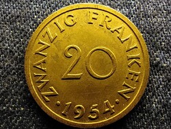 Németország Saar-vidék 20 frank 1954